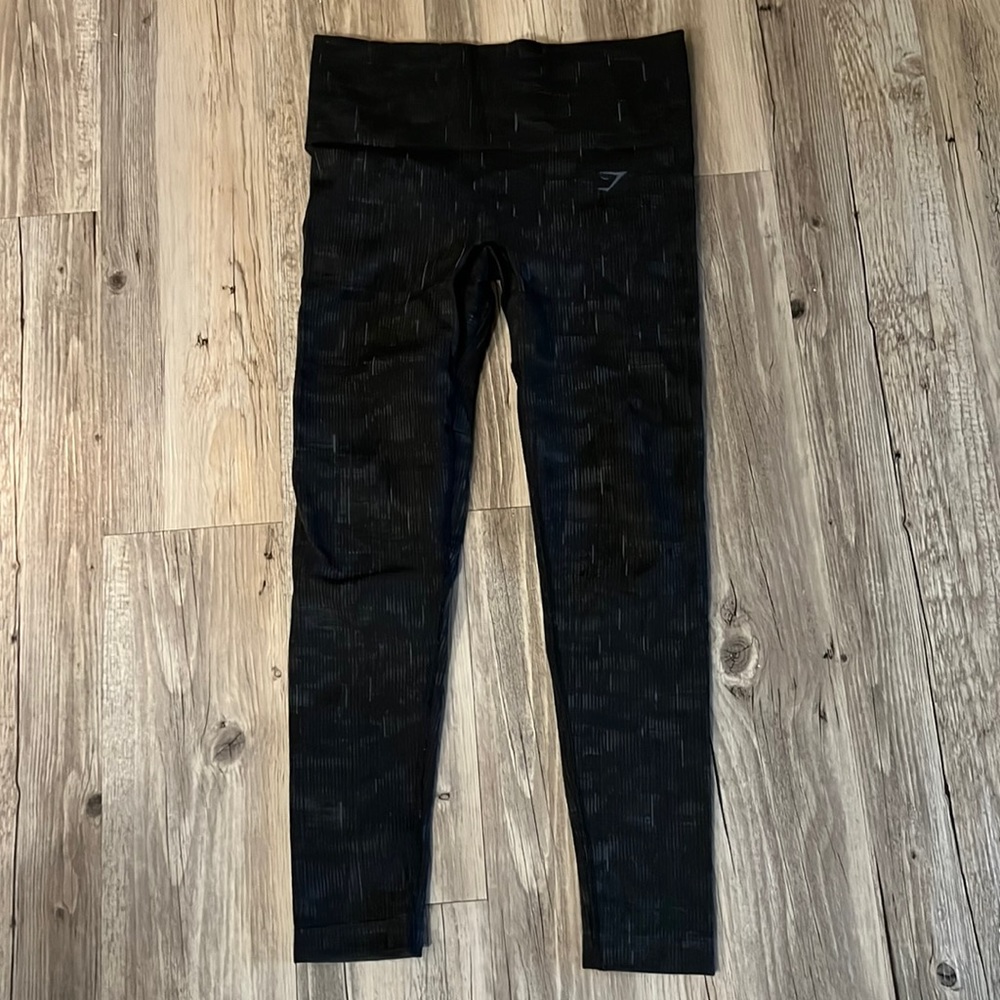 Gymshark Illumination Seamless Leggings - Black/Grey